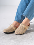 Load image into Gallery viewer, Woven Raffia Buckle Clogs - BEIGE
