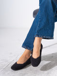 Load image into Gallery viewer, Teddy Sherpa Ballerina Flats - BLACK
