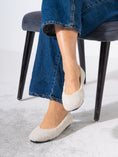 Load image into Gallery viewer, Teddy Sherpa Ballerina Flats - WHITE
