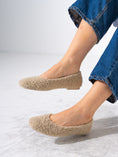 Load image into Gallery viewer, Teddy Sherpa Ballerina Flats - BEIGE

