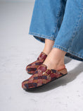Load image into Gallery viewer, Ethnic Pattern Woven Clogs - MARRON

