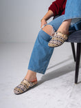 Load image into Gallery viewer, Geometric Pattern Woven Clogs - BEIGE
