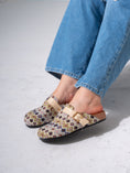 Load image into Gallery viewer, Geometric Pattern Woven Clogs - BEIGE
