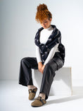 Load image into Gallery viewer, Chevron Woven Horsebit Clogs - BLACK
