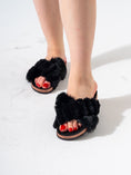 Load image into Gallery viewer, Fuffy Ruched Fur Comfort - BLACK
