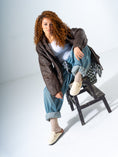 Load image into Gallery viewer, Textured Snake-Effect Buckle Clogs - BEIGE
