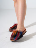 Load image into Gallery viewer, Faux Fur Single Band Slide - Multicolor
