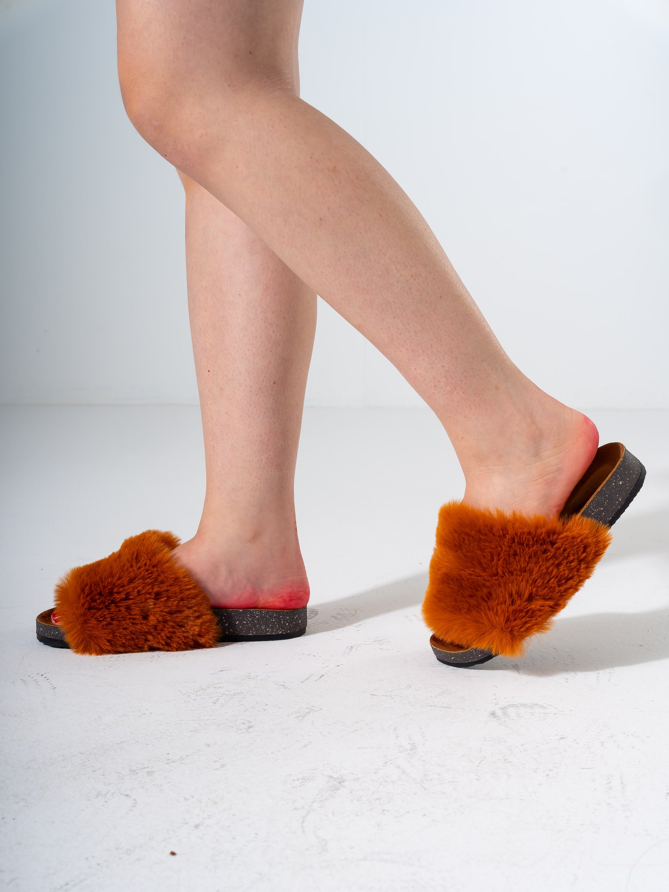 Cozy Faux Fur Comfort - CAMEL
