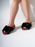 Load image into Gallery viewer, Faux Fur Criss-Cross - BLACK
