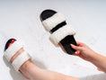 Load image into Gallery viewer, Fluffy Open-Toe Platform Slipper - WHITE
