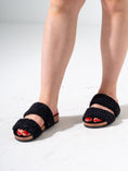 Load image into Gallery viewer, Fluffy Open-Toe Platform Slipper - BLACK
