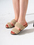 Load image into Gallery viewer, Fluffy Open-Toe Platform Slipper - CAFE

