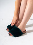 Load image into Gallery viewer, Cozy Faux Fur Comfort - DARK GREEN

