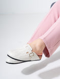 Load image into Gallery viewer, Glossy Scale-Pattern Comfort Clogs - WHITE
