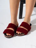 Load image into Gallery viewer, Fluffy Open-Toe Platform Slipper - MARRON
