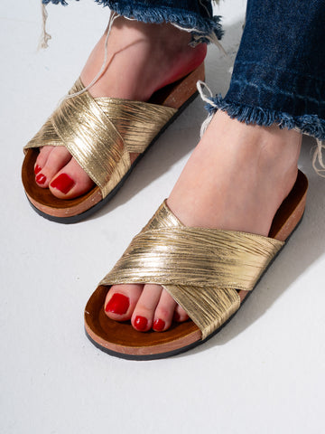 Shimmering Wrap Comfort - GOLD