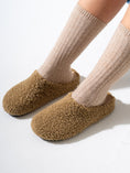 Load image into Gallery viewer, Teddy Fleece Clogs - CAFE
