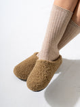 Load image into Gallery viewer, Teddy Fleece Clogs - CAFE
