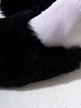 Load image into Gallery viewer, Faux Fur Fluffy Round Toe Clogs - BLACK
