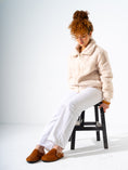 Load image into Gallery viewer, Micro-Studded Faux-Suede Clogs - CAMEL
