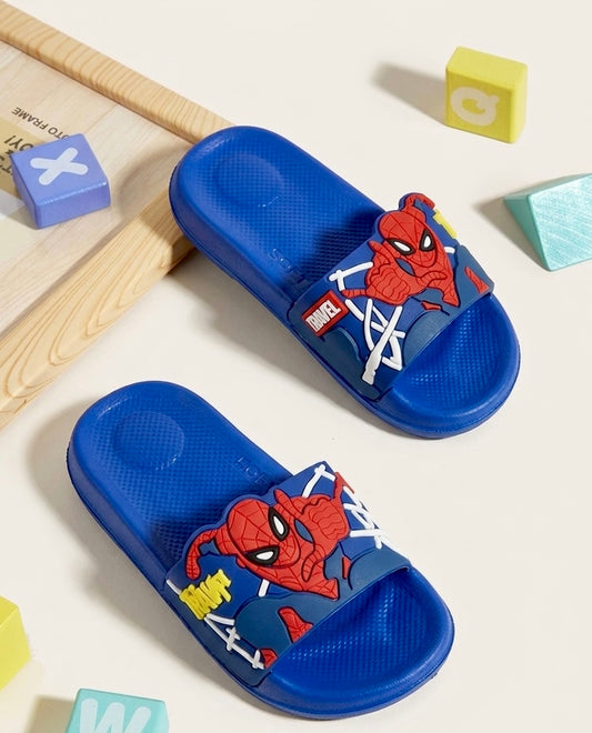Kids Spiderman Cartoon Slides - blue