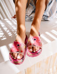 Load image into Gallery viewer, Stitch and Angel Tropical Slide - pink
