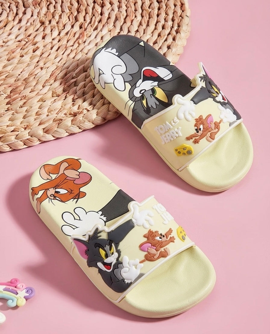 Tom & Jerry Nostalgia Graphic Slides - yellow
