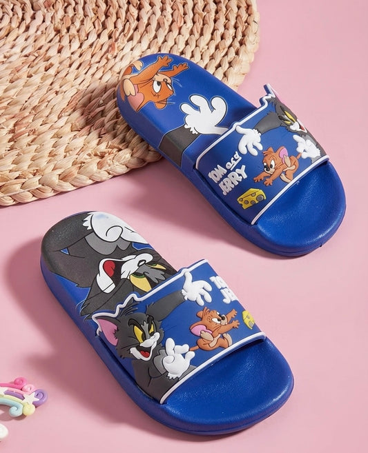 Tom & Jerry Nostalgia Graphic Slides - blue