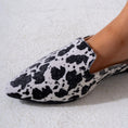 Load image into Gallery viewer, Faux Fur Animal Print Mules-black
