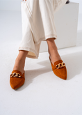 Load image into Gallery viewer, Moc-Toe Style Chain Mule-camel
