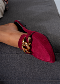 Load image into Gallery viewer, Moc-Toe Style Chain Mule-marron
