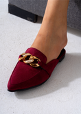 Load image into Gallery viewer, Moc-Toe Style Chain Mule-marron
