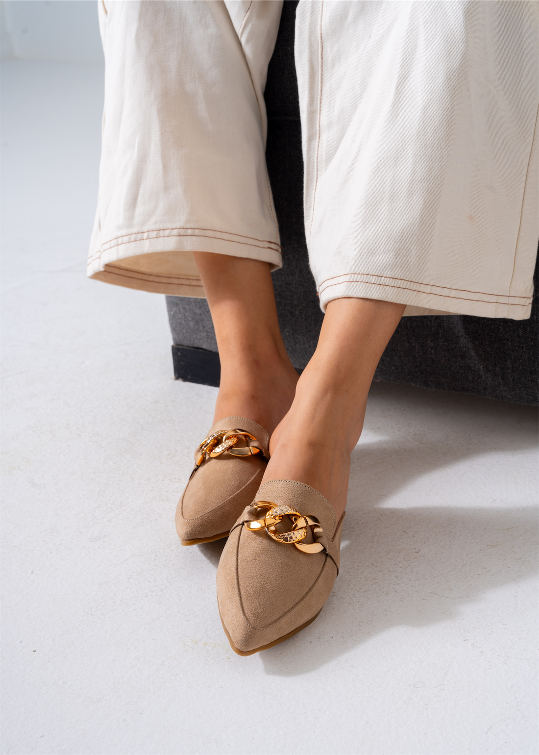 Moc-Toe Style Chain Mule-cafe