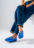 Load image into Gallery viewer, Metallic Snaffle Flat-blue
