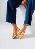 Load image into Gallery viewer, Metallic Snaffle Flat-rose gold
