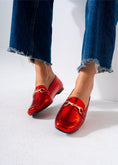 Load image into Gallery viewer, Metallic Snaffle Flat-red
