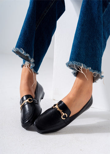 Metallic Snaffle Flat-black