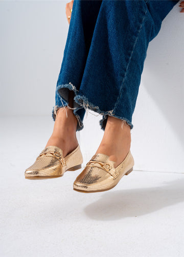 Metallic Snaffle Flat-gold