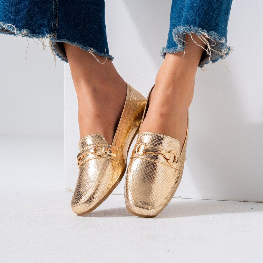 Metallic Snaffle Flat-gold