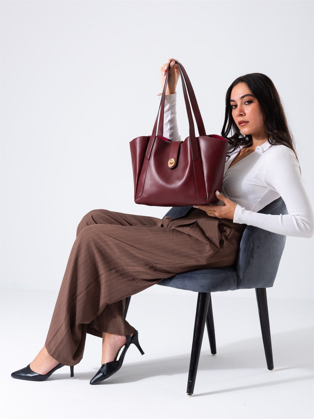Minimal Turn Closure Bag-marron