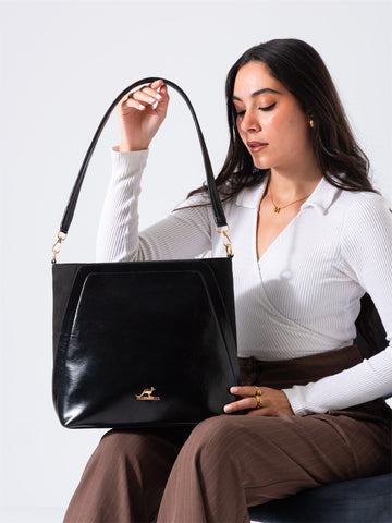 Minimal Shape Shoulder Bag-black