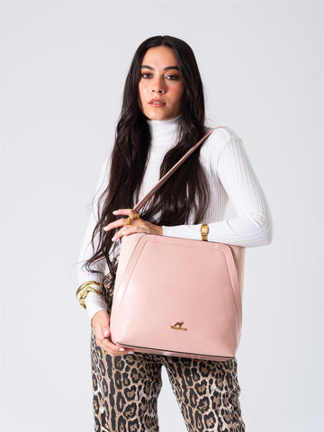Minimal Shape Shoulder Bag-pink
