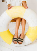 Load image into Gallery viewer, Textured Stripe Comfort Sandals - beige
