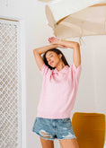 Load image into Gallery viewer, Cable-Knit Polo Shirt - pink
