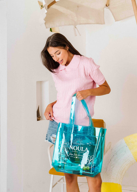 Noula Beach Bag - blue