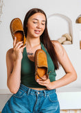 Load image into Gallery viewer, Chic Studded Slingback Clogs - camel
