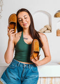 Load image into Gallery viewer, Chic Studded Slingback Clogs - camel
