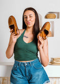 Load image into Gallery viewer, Chic Studded Slingback Clogs - camel
