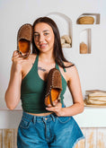 Load image into Gallery viewer, Chic Studded Slingback Clogs - brown
