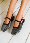 Load image into Gallery viewer, Textured Metallic Slingback Flats - silver
